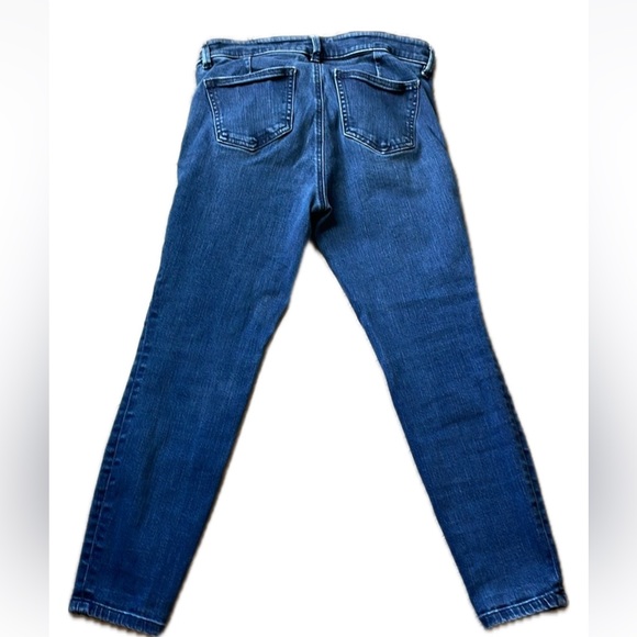 Ann Taylor The Skinny Dark Wash Sailor  style button front, Jean. - Picture 3 of 10